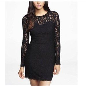 Express Lace Open Back Dress